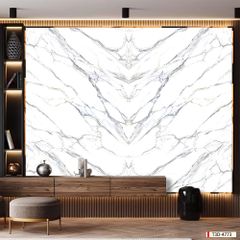 TRANH PVC ỐP TƯỜNG - VÁCH TRANG TRÍ SẢNH TIẾP KHÁCH - TRANH VÂN ĐÁ ĐỐI XỨNG | T3D-4773