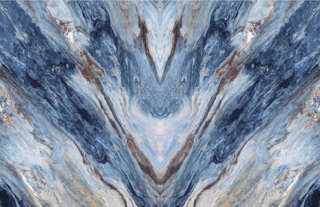 TRANH PVC ỐP TƯỜNG - VÁCH TRANG TRÍ TIVI PHÒNG KHÁCH - TRANH VÂN ĐÁ ĐỐI XỨNG | T3D-4776