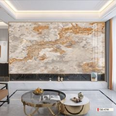 TRANH PVC ỐP TƯỜNG - VÁCH TRANG TRÍ TIVI PHÒNG KHÁCH - TRANH VÂN ĐÁ TRẮNG - VÂN MÂY | MÃ T3D-4799