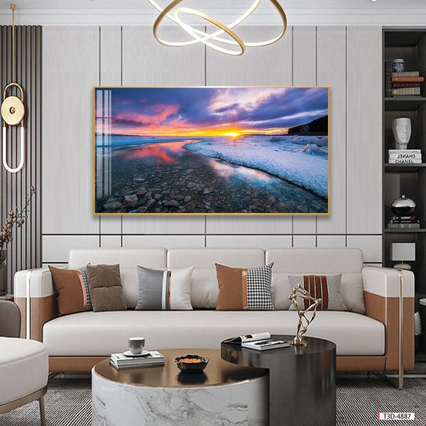 TRANH TREO TƯỜNG PHÒNG KHÁCH - TRANH PHONG CẢNH THIÊN NHIÊN - KHỔ LỚN | MÃ T3D-4887