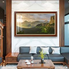 TRANH TREO PHÒNG KHÁCH - TRANH PHONG CẢNH THIÊN NHIÊN RỪNG NÚI - KHỔ LỚN | MÃ T3D-4893