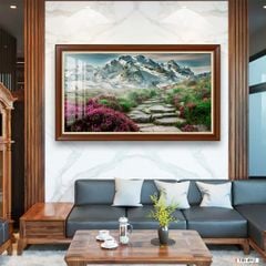 TRANH TREO PHÒNG KHÁCH - TRANH PHONG CẢNH THIÊN NHIÊN RỪNG NÚI - KHỔ LỚN | MÃ T3D-4912