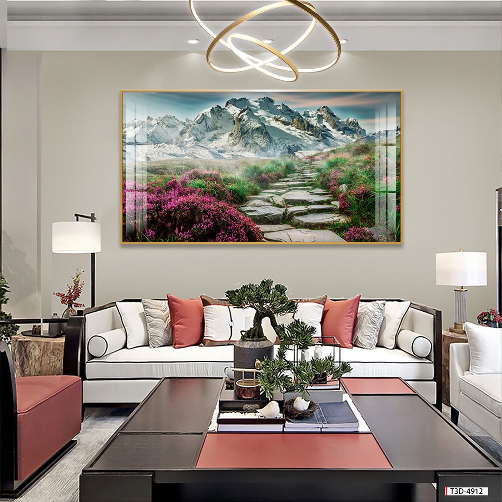 TRANH TREO PHÒNG KHÁCH - TRANH PHONG CẢNH THIÊN NHIÊN RỪNG NÚI - KHỔ LỚN | MÃ T3D-4912