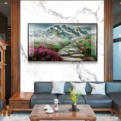 TRANH TREO PHÒNG KHÁCH - TRANH PHONG CẢNH THIÊN NHIÊN RỪNG NÚI - KHỔ LỚN | MÃ T3D-4912