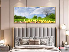 TRANH TREO TƯỜNG PHÒNG NGỦ - TRANH HOA TULIP - KHỔ LỚN | MÃ T3D-4915