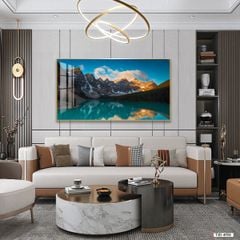 TRANH TREO TƯỜNG PHÒNG KHÁCH - TRANH PHONG CẢNH THIÊN NHIÊN HỒ NƯỚC - KHỔ LỚN | MÃ T3D-4958