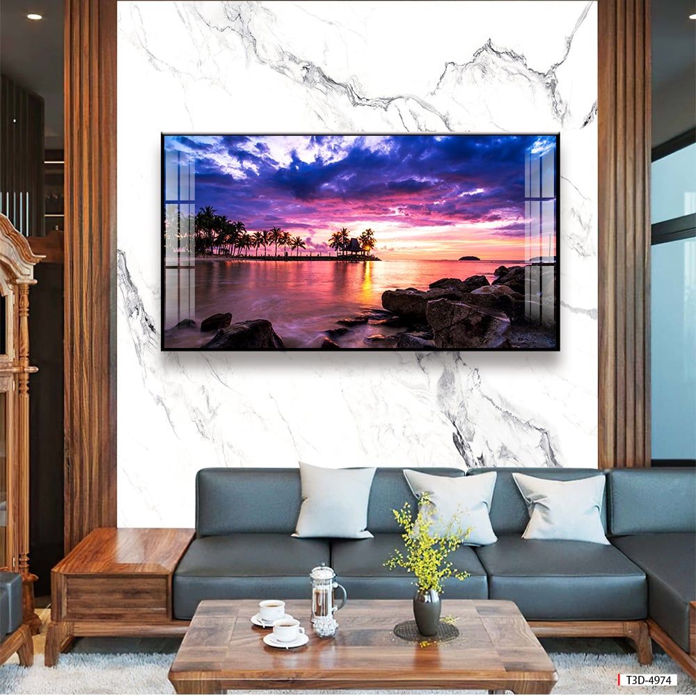 TRANH TREO TƯỜNG PHÒNG KHÁCH - TRANH PHONG CẢNH THIÊN NHIÊN - KHỔ LỚN | MÃ T3D-4974