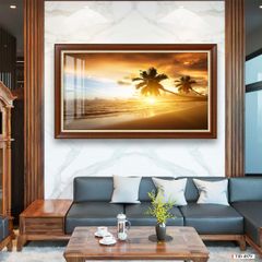 TRANH TREO TƯỜNG PHÒNG KHÁCH - TRANH PHONG CẢNH THIÊN NHIÊN CẢNH BIỂN - KHỔ LỚN | MÃ T3D-4979