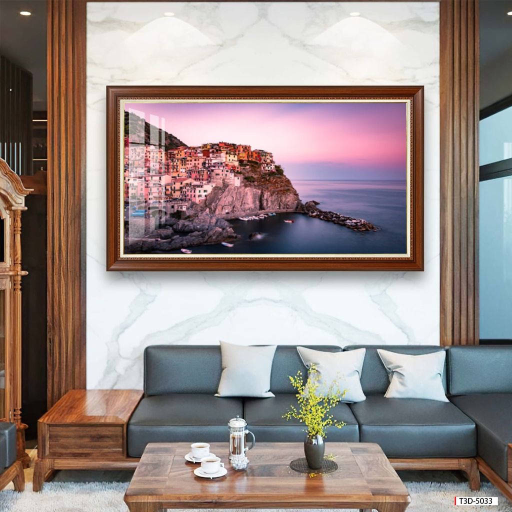TRANH TREO TƯỜNG PHÒNG KHÁCH - TRANH PHONG CẢNH THIÊN NHIÊN CẢNH BIỂN | MÃ T3D-5033