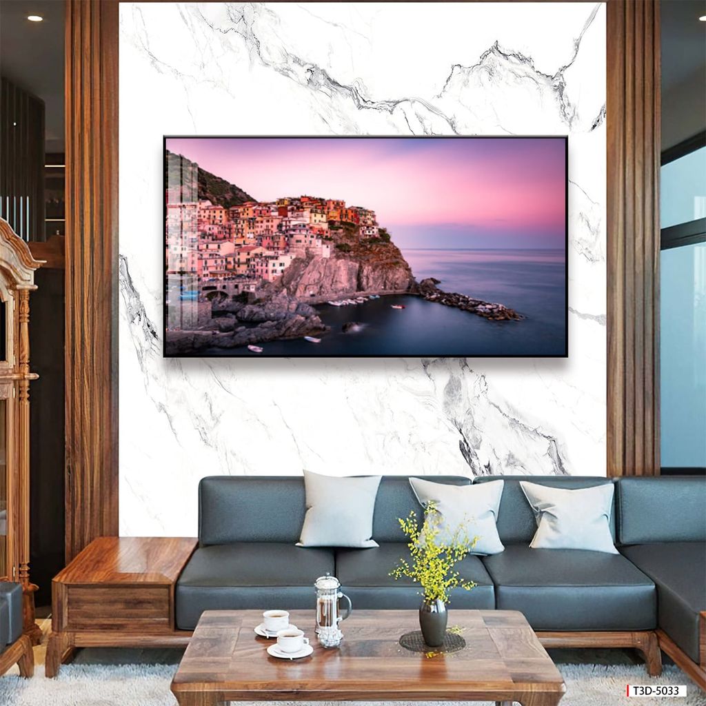 TRANH TREO TƯỜNG PHÒNG KHÁCH - TRANH PHONG CẢNH THIÊN NHIÊN CẢNH BIỂN | MÃ T3D-5033
