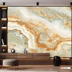 TRANH PVC ỐP TƯỜNG - VÁCH TRANG TRÍ TIVI PHÒNG KHÁCH - TRANH VÂN ĐÁ TRẮNG - VÂN MÂY | MÃ T3D-5193