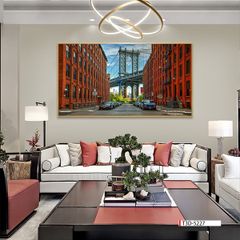 TRANH TREO TƯỜNG PHÒNG KHÁCH - TRANH PHONG CẢNH CHÂU ÂU HIỆN ĐẠI - KHỔ LỚN | MÃ T3D-5227