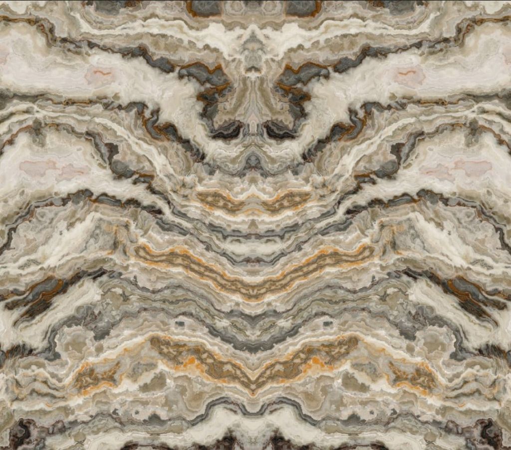 TRANH PVC ỐP TƯỜNG - VÁCH TRANG TRÍ TIVI PHÒNG KHÁCH - TRANH VÂN ĐÁ ĐỐI XỨNG | MÃ T3D-5237