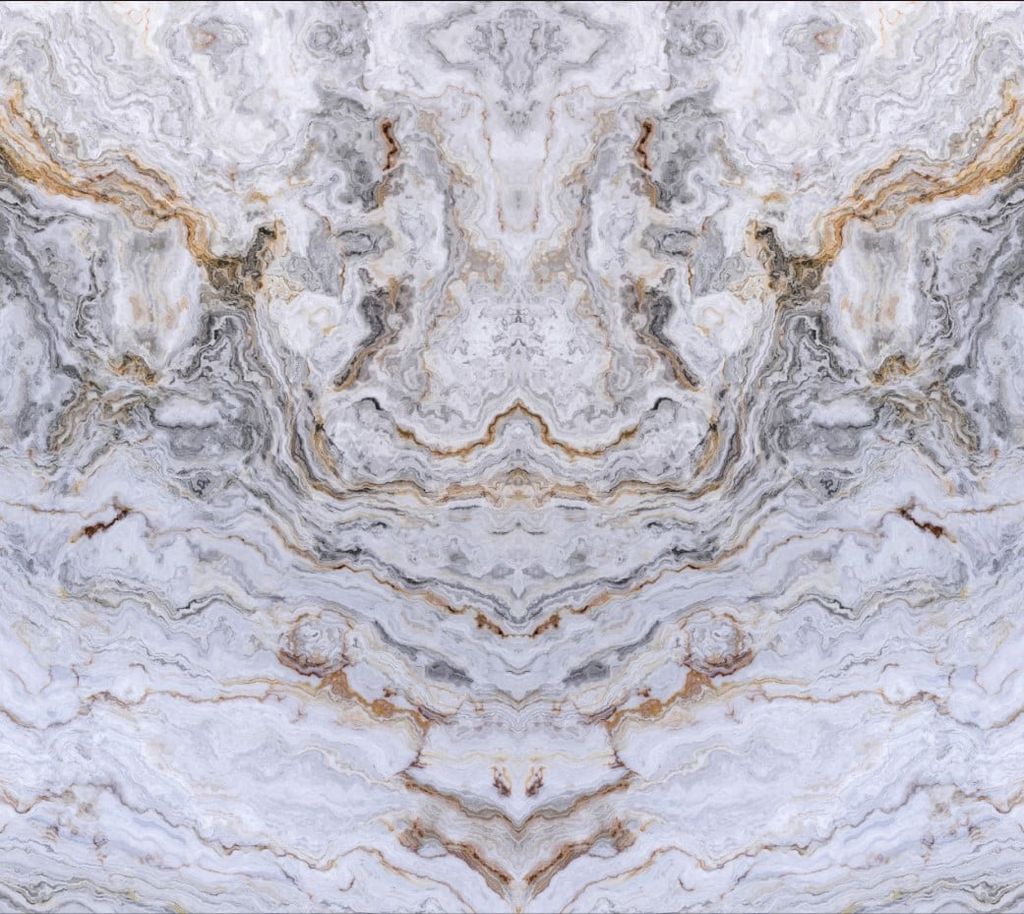 TRANH PVC ỐP TƯỜNG - VÁCH TRANG TRÍ SẢNH TIẾP KHÁCH - TRANH VÂN ĐÁ ĐỐI XỨNG | MÃ T3D-5255