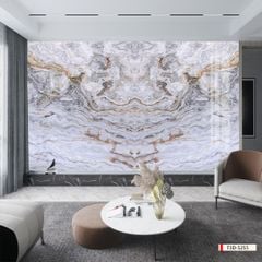 TRANH PVC ỐP TƯỜNG - VÁCH TRANG TRÍ SẢNH TIẾP KHÁCH - TRANH VÂN ĐÁ ĐỐI XỨNG | MÃ T3D-5255