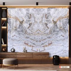 TRANH PVC ỐP TƯỜNG - VÁCH TRANG TRÍ SẢNH TIẾP KHÁCH - TRANH VÂN ĐÁ ĐỐI XỨNG | MÃ T3D-5255