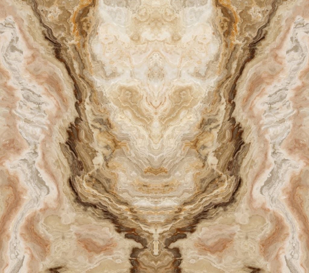 TRANH PVC ỐP TƯỜNG - VÁCH TRANG TRÍ PHÒNG KHÁCH - TRANH VÂN ĐÁ ĐỐI XỨNG | MÃ T3D-5261