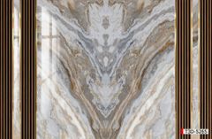 BST10 - TẤM PVC ỐP TƯỜNG - PHÒNG KHÁCH VÁCH TIVI - TRANH VÂN ĐÁ ĐỐI XỨNG - KHỔ LỚN