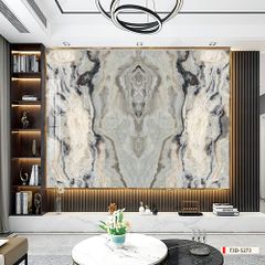 TRANH PVC ỐP TƯỜNG - VÁCH TRANG TRÍ TIVI PHÒNG KHÁCH - TRANH VÂN ĐÁ ĐỐI XỨNG | MÃ T3D-5273