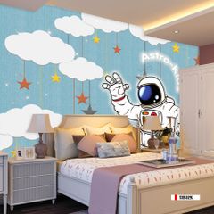 TRANH VẢI DÁN TƯỜNG 3D - TRANH DÁN TƯỜNG PHÒNG NGỦ TRẺ EM | MÃ T3D-5297