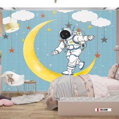 TRANH VẢI DÁN TƯỜNG 3D - TRANH DÁN TƯỜNG PHÒNG NGỦ BÉ TRAI | MÃ T3D-5298