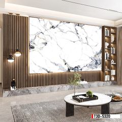TRANH PVC ỐP TƯỜNG - TRANG TRÍ PHÒNG KHÁCH - TRANH VÂN ĐÁ MÃ NÃO | MÃ T3D-5320