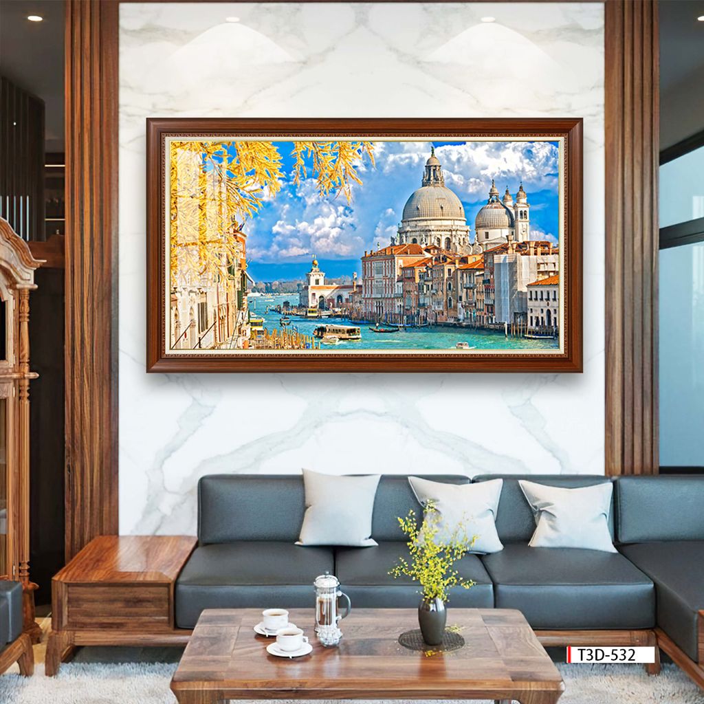 TRANH TREO PHÒNG KHÁCH - TRANH PHONG CẢNH THIÊN NHIÊN - KHỔ LỚN | MÃ T3D-532