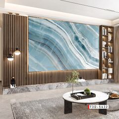 TRANH PVC ỐP TƯỜNG - TRANH VÂN MÂY - THẠCH ANH | MÃ T3D-5432