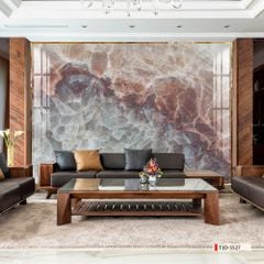 TRANH PVC ỐP TƯỜNG - VÁCH TRANG TRÍ TIVI PHÒNG KHÁCH - TRANH VÂN ĐÁ TRẮNG - VÂN MÂY | MÃ T3D-5527