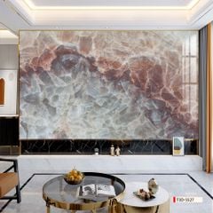 TRANH PVC ỐP TƯỜNG - VÁCH TRANG TRÍ TIVI PHÒNG KHÁCH - TRANH VÂN ĐÁ TRẮNG - VÂN MÂY | MÃ T3D-5527