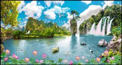 TRANH TREO PHÒNG KHÁCH - TRANH PHONG CẢNH THIÊN NHIÊN - KHỔ LỚN | MÃ T3D-553