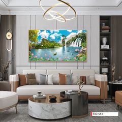 TRANH TREO PHÒNG KHÁCH - TRANH PHONG CẢNH THIÊN NHIÊN - KHỔ LỚN | MÃ T3D-553