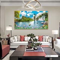 TRANH TREO PHÒNG KHÁCH - TRANH PHONG CẢNH THIÊN NHIÊN - KHỔ LỚN | MÃ T3D-553