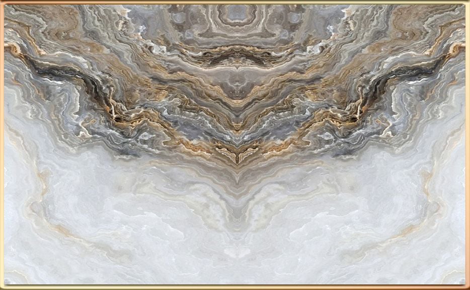 TRANH PVC ỐP TƯỜNG - VÁCH TRANG TRÍ TIVI PHÒNG KHÁCH - TRANH VÂN ĐÁ ĐỐI XỨNG | MÃ T3D-5565