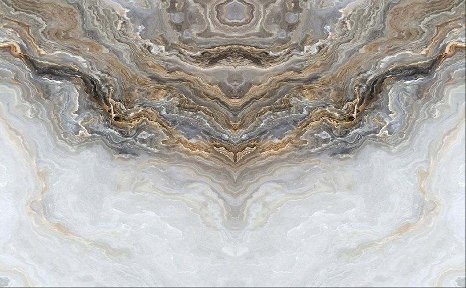 TRANH PVC ỐP TƯỜNG - VÁCH TRANG TRÍ TIVI PHÒNG KHÁCH - TRANH VÂN ĐÁ ĐỐI XỨNG | MÃ T3D-5565