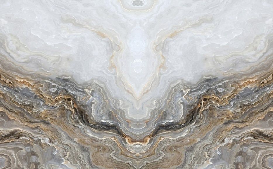 TRANH PVC ỐP TƯỜNG - VÁCH TRANG TRÍ TIVI PHÒNG KHÁCH - TRANH VÂN ĐÁ ĐỐI XỨNG | MÃ T3D-5566