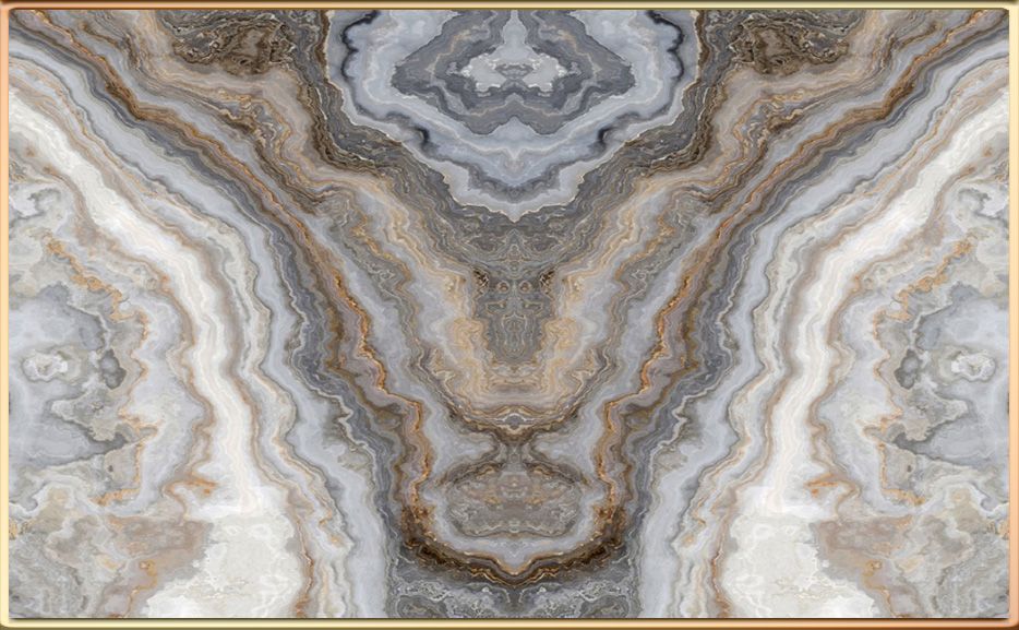 TRANH PVC ỐP TƯỜNG - VÁCH TRANG TRÍ TIVI PHÒNG KHÁCH - TRANH VÂN ĐÁ ĐỐI XỨNG | MÃ T3D-5569