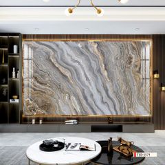 TRANH PVC ỐP TƯỜNG - VÁCH TRANG TRÍ PHÒNG KHÁCH - TRANH VÂN ĐÁ TRẮNG - VÂN MÂY | MÃ T3D-5571