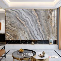 TRANH PVC ỐP TƯỜNG - VÁCH TRANG TRÍ PHÒNG KHÁCH - TRANH VÂN ĐÁ TRẮNG - VÂN MÂY | MÃ T3D-5571