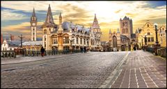 TRANH TREO TƯỜNG PHÒNG KHÁCH - TRANH PHONG CẢNH CHÂU ÂU HIỆN ĐẠI - KHỔ LỚN | MÃ T3D-557