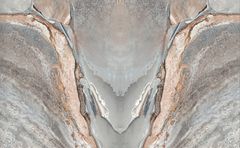 TRANH PVC ỐP TƯỜNG - VÁCH TRANG TRÍ PHÒNG KHÁCH - TRANH VÂN ĐÁ ĐỐI XỨNG | MÃ T3D-5601