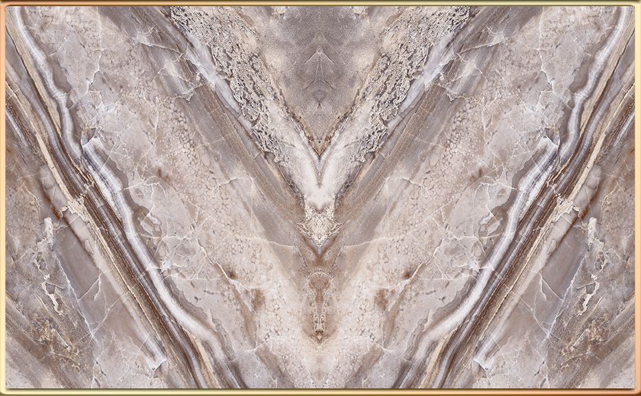 TRANH PVC ỐP TƯỜNG - VÁCH TRANG TRÍ PHÒNG KHÁCH - TRANH VÂN ĐÁ ĐỐI XỨNG | MÃ T3D-5605