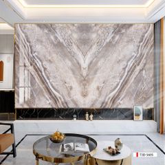 TRANH PVC ỐP TƯỜNG - VÁCH TRANG TRÍ PHÒNG KHÁCH - TRANH VÂN ĐÁ ĐỐI XỨNG | MÃ T3D-5605