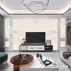 TRANH PVC ỐP TƯỜNG - VÁCH TRANG TRÍ PHÒNG KHÁCH - TRANH VÂN ĐÁ ĐỐI XỨNG | MÃ T3D-5618