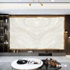 TRANH PVC ỐP TƯỜNG - VÁCH TRANG TRÍ TIVI PHÒNG KHÁCH - TRANH VÂN ĐÁ ĐỐI XỨNG | MÃ T3D-5622