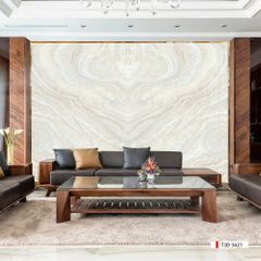 TRANH PVC ỐP TƯỜNG - VÁCH TRANG TRÍ TIVI PHÒNG KHÁCH - TRANH VÂN ĐÁ ĐỐI XỨNG | MÃ T3D-5622