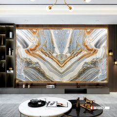 TRANH PVC ỐP TƯỜNG  - TRANH VÂN ĐÁ ĐỐI XỨNG - MÃ T3D-5767