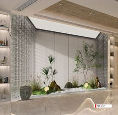 BST22 - TRANH DÁN TƯỜNG 3D - HÀNH LANG, LỐI ĐI, NHÀ HÀNG, CAFE - TRANH TIỂU CẢNH - KHỔ LỚN