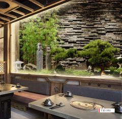 TRANH VẢI DÁN TƯỜNG 3D NHÀ HÀNG, CAFE - TRANH DÁN TƯỜNG TIỂU CẢNH | MÃ T3D-5918