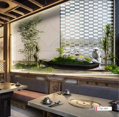 TRANH VẢI DÁN TƯỜNG 3D NHÀ HÀNG, CAFE - TRANH DÁN TƯỜNG TIỂU CẢNH | MÃ T3D-5919